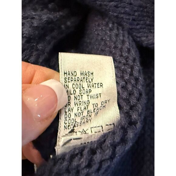 Portraits by Northern Isles Sweater Vest Sz. M Vintage Hand Knit Chunky - Picture 10 of 10